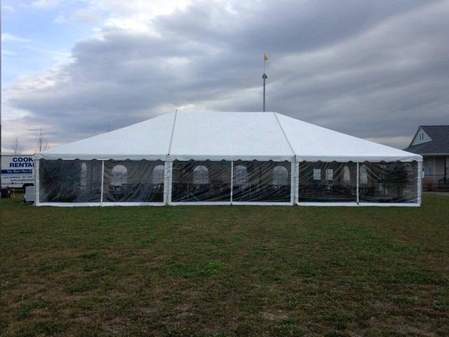 Clear Sidewalls on a Frame Tent