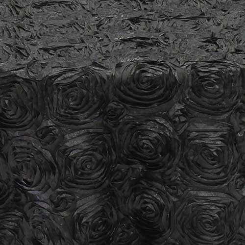 Black Rosette Linens