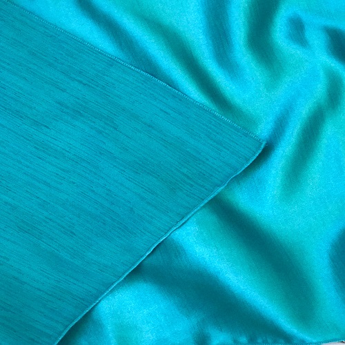 Turquoise Majestic/Dupioni Linens