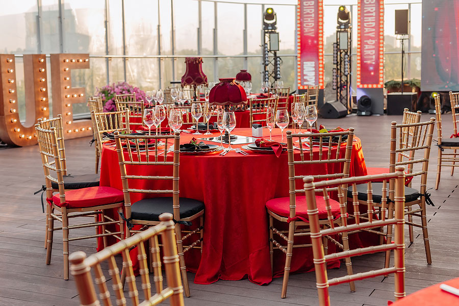 Tables and Chairs at an Event